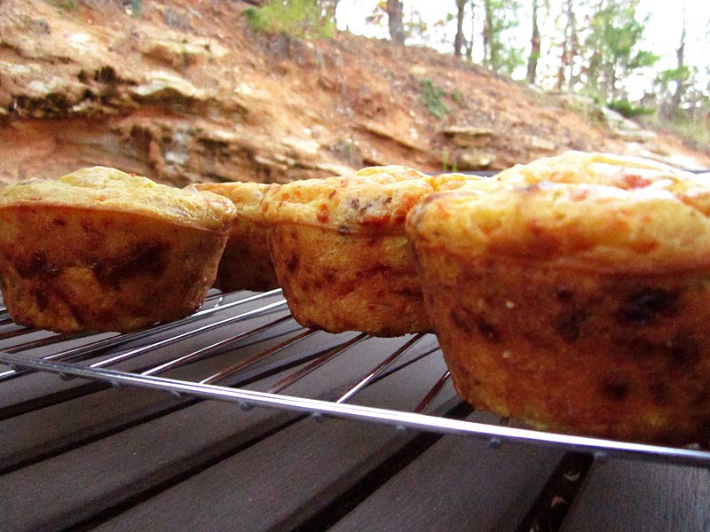 the NonDairy Queen Savory Cheesy Muffins Filled with Bacon, Roasted