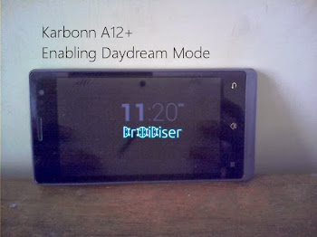 How to enable Daydream Mode on Karbonn A12+