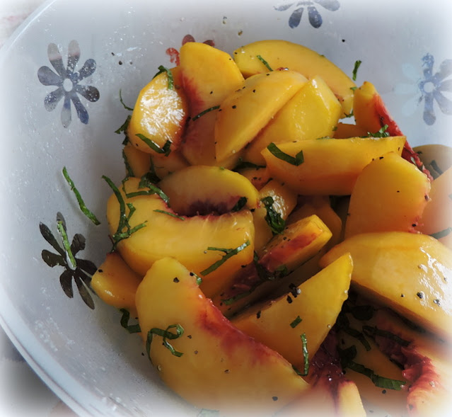 Green Peach Salad