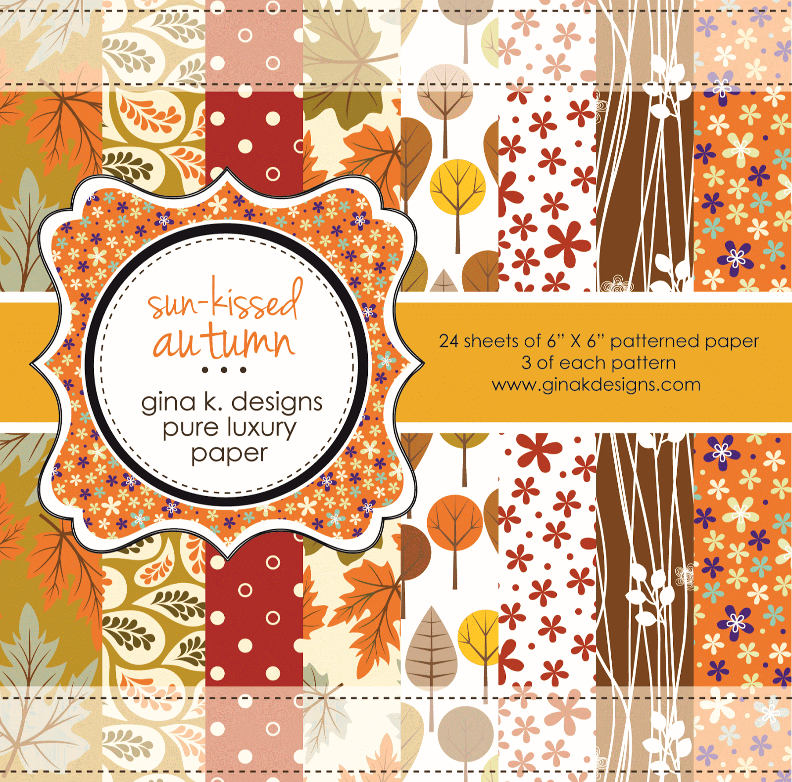 Gina K. Designs- StampTV blog: First look at the new autumn patterned ...