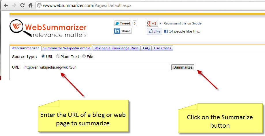 summarizer generator summarizer generator