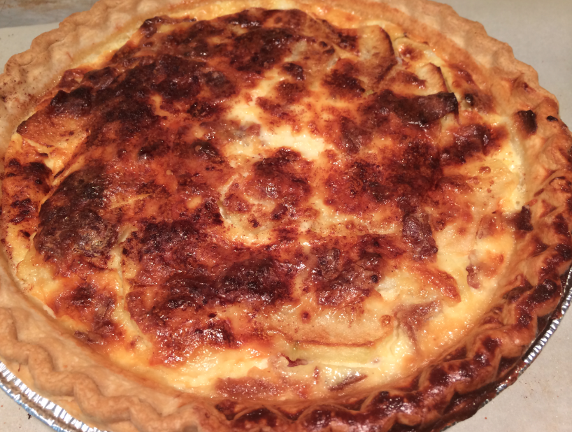 Mystery Lovers' Kitchen Apple Gouda Bacon Quiche recipe from author