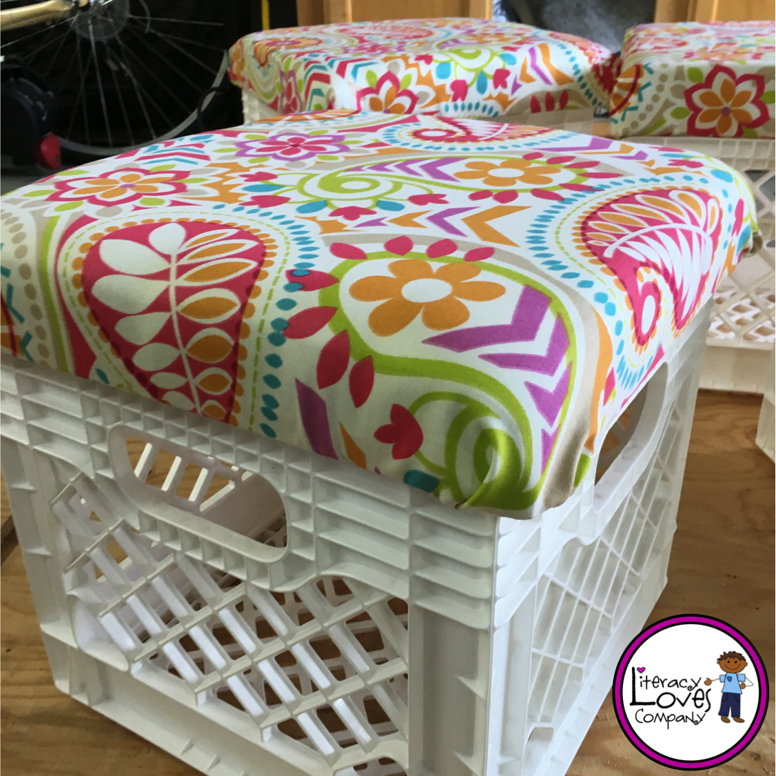 Literacy Loves Company Classroom DIY Crate Seats