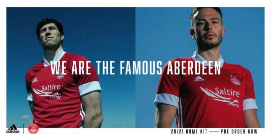 アバディーンFC 2020-21 ユニフォーム-ホーム