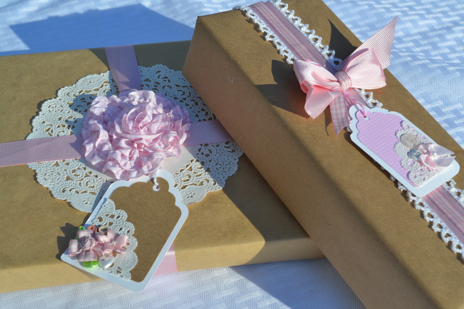  Baby Shower Wrapping Paper Set with ribbon and tags