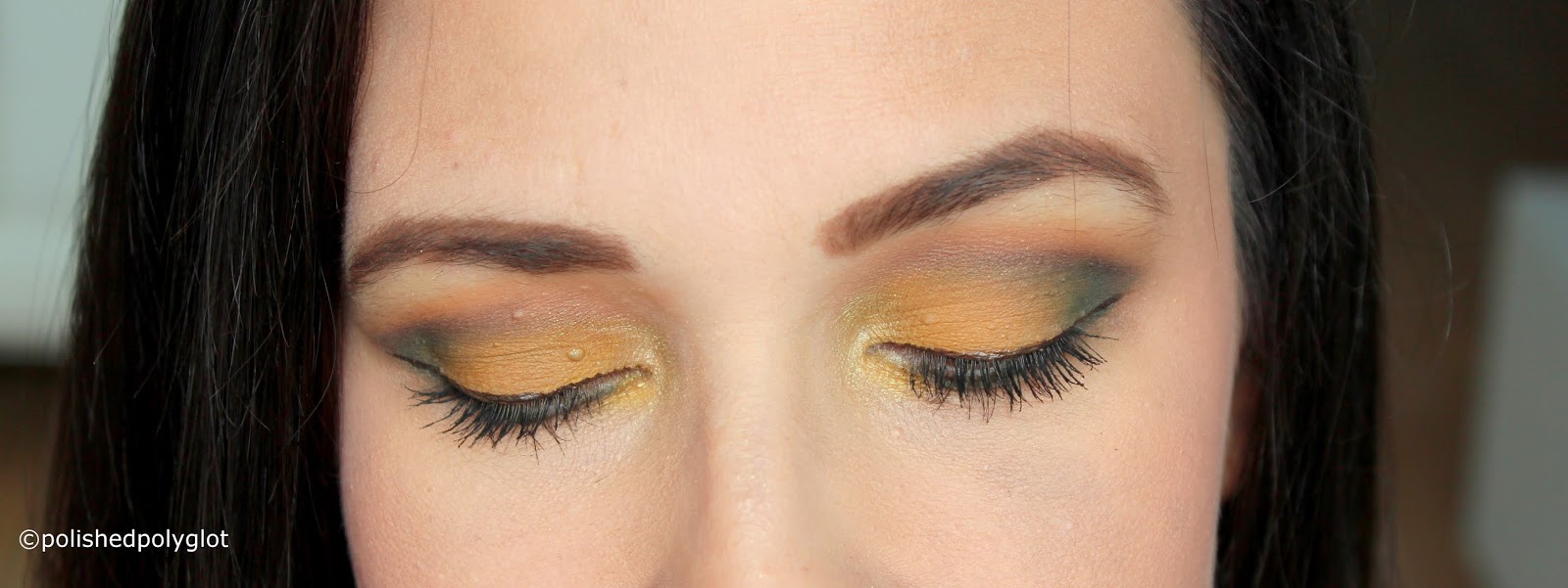 Makeup │ Trendy look in Mustard Yellow and Green / Polished Polyglot