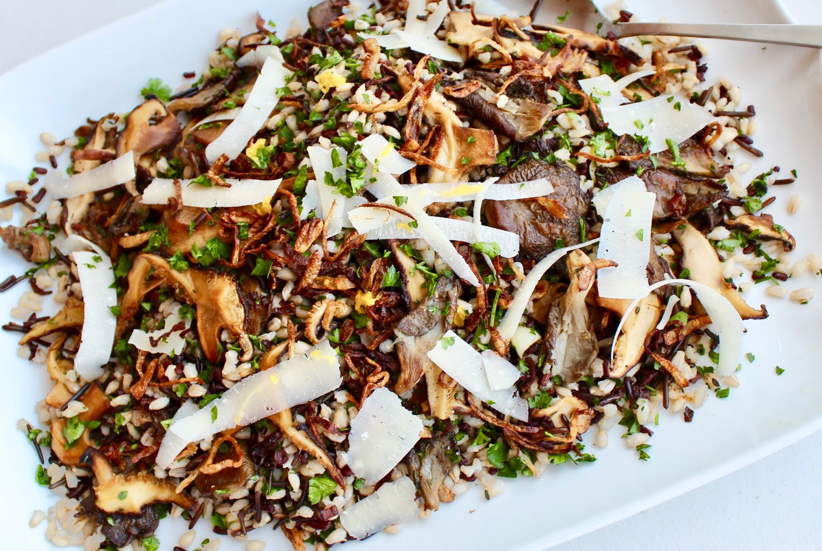 Warm Wild Rice Mushroom Salad