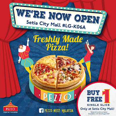 Pezzo Pizza Buy 1 Free 1 Opening Promo