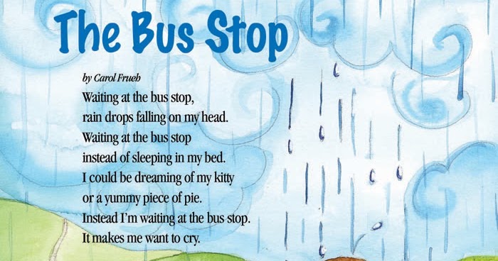 waiting at the bus stop poem