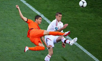 Belanda vs Denmark Galeri Foto Laga Euro 2012