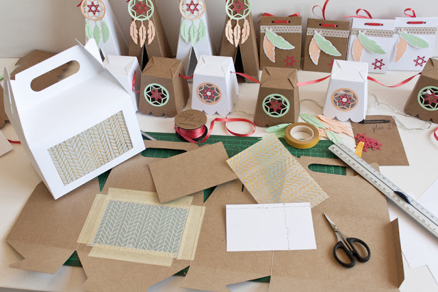 cajas papel decoracion fiesta