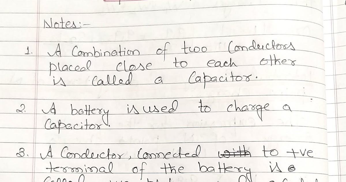 Students Corner 1112: capacitor and Capacitance