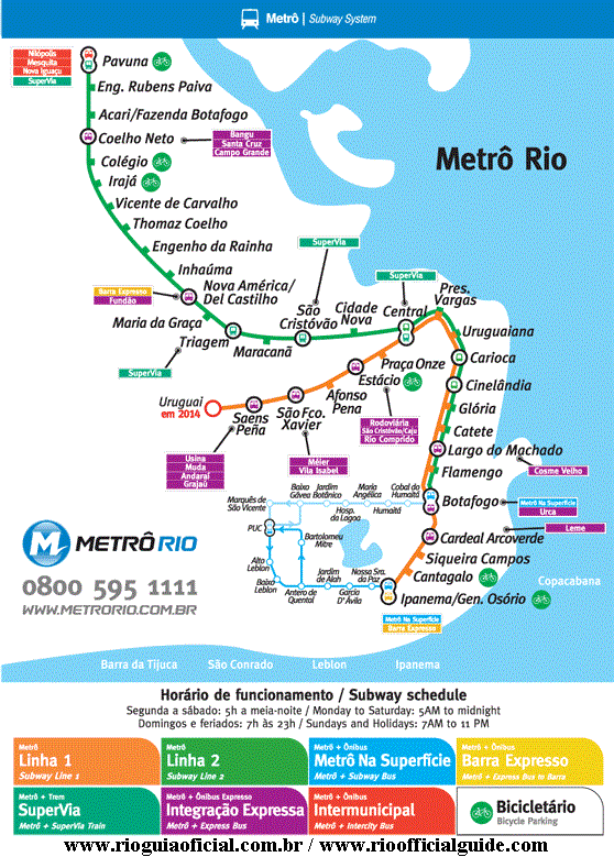 BEMA-TOUR.TURISMO: Estações do Metrô do Rio de Janeiro