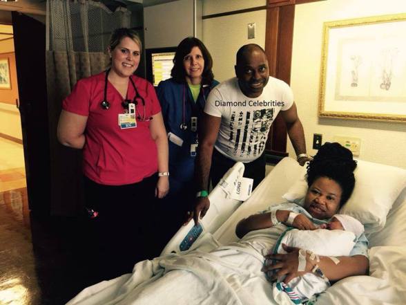 Kenneth Okonkwo and wife welcomes a baby boy after 9 years of marriage