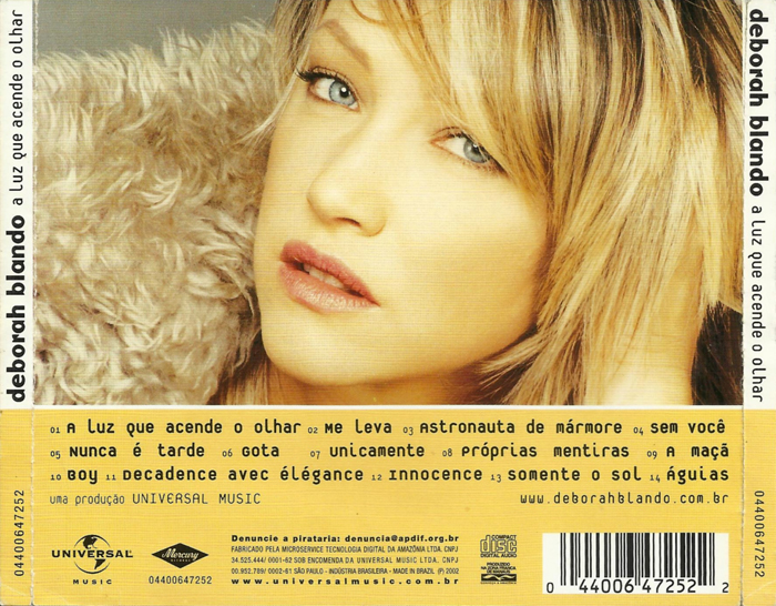 Junior's Songs Deborah Blando A Luz Que Acende O Olhar (Album) Junior's Songs Deborah Blando A Luz Que Acende O Olhar (Album)