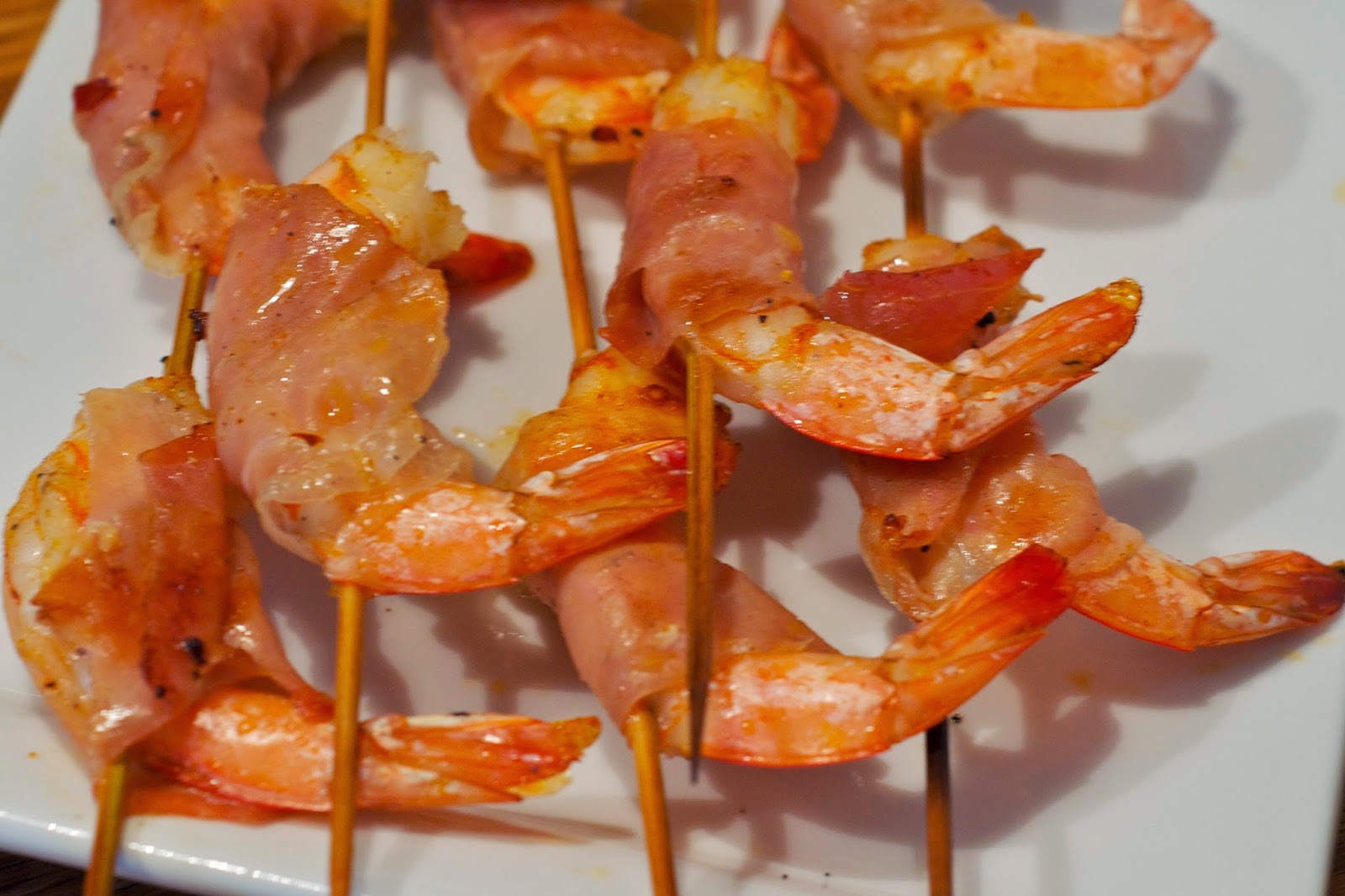 One Classy Dish Prosciutto wrapped Shrimp