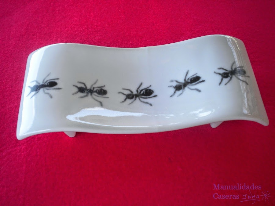 Manualidades Caseras fáciles Calcas cerámicas manuales Jabonera de hormigas