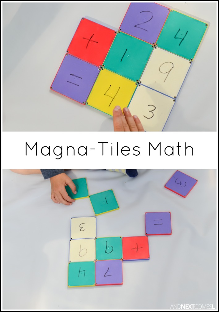 Simple Math Activity for Kids Using Magna-Tiles | And Next Comes L