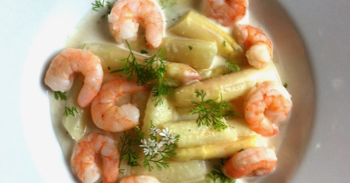 CHATEAU et CHOCOLAT | Foodblog: Spargelragout mit Zitrone und Garnelen ...