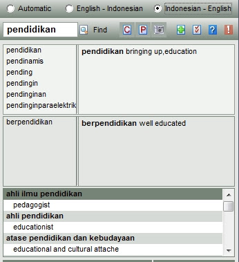 Aplikasi Kamus Bahasa Indonesia English Elektronik Pendidikan