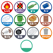 いろいろなゴミのマーク
