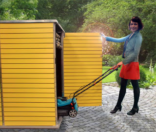 Das moderne Gartenhaus für Reihenhausgärten