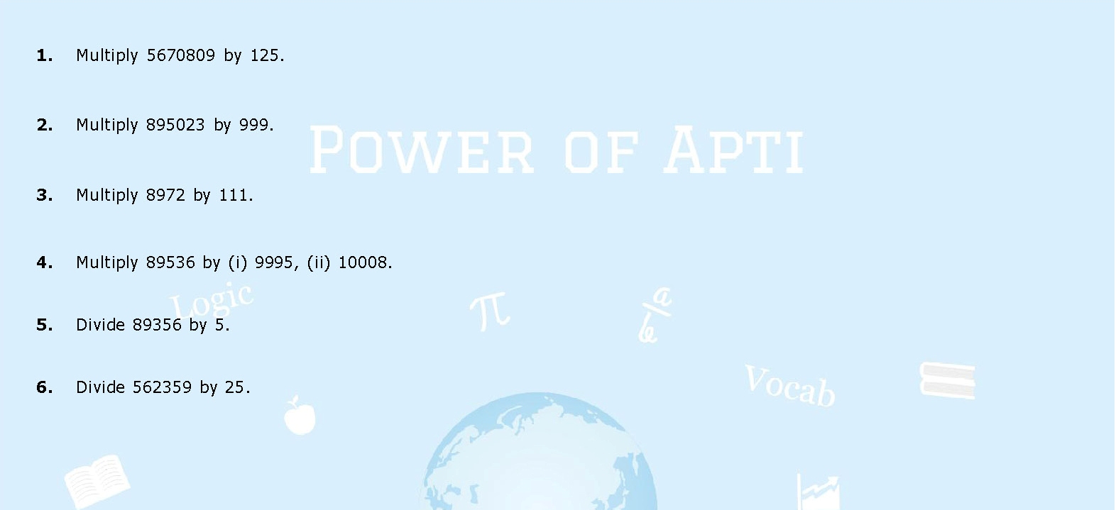 Maths, Power of Apti, Aptitude Building, CSAT, CAT, XAT, Bank PO, SSC CGL. RBI, CAPF, Aptitude Tests, Clerical http://civils.pteducation.com/p/powerofapti-lesson2.html