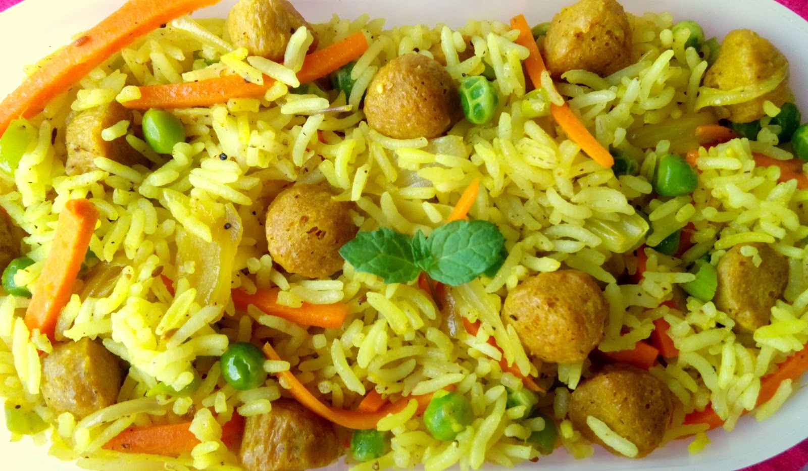 Annapurna Soybean Chunks Fried Rice Recipe / Kids Lunch box recipes