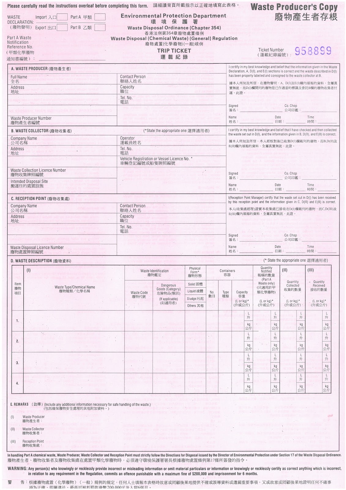 Health, safety, and environmental trend in professional environmental