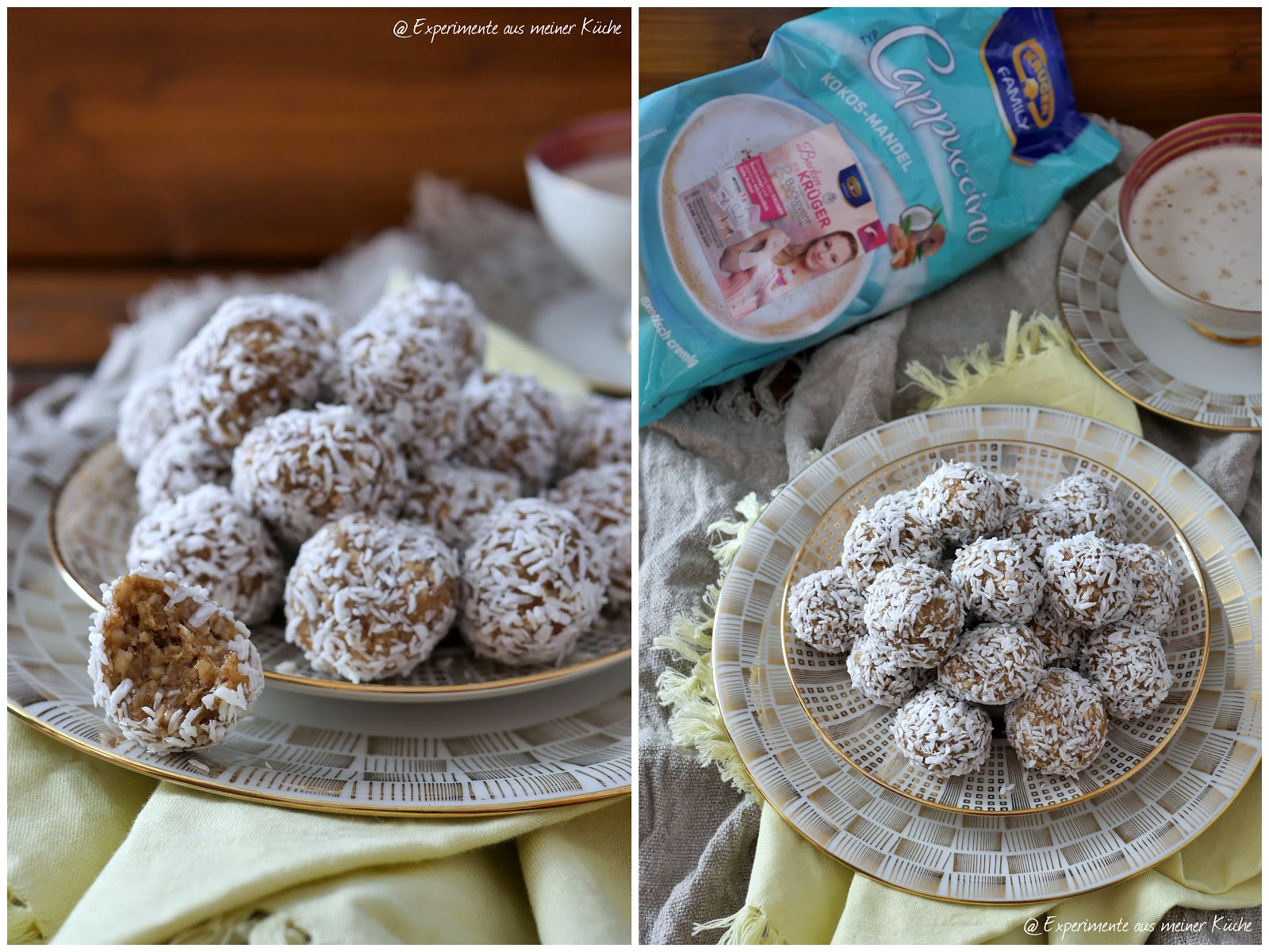 Experimente aus meiner Küche: Kokos-Mandel-Cappuccino-Kugeln