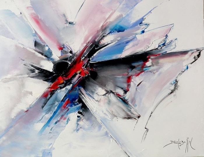 Daniel Densborn 1946 | French Abstract Knife painter Daniel Densborn 1946 | French Abstract Knife painter