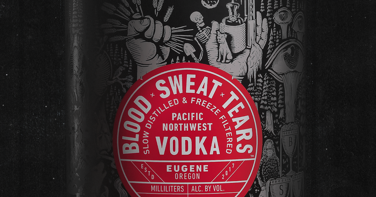 Blood X Sweat X Tears Vodka on Packaging of the World Creative