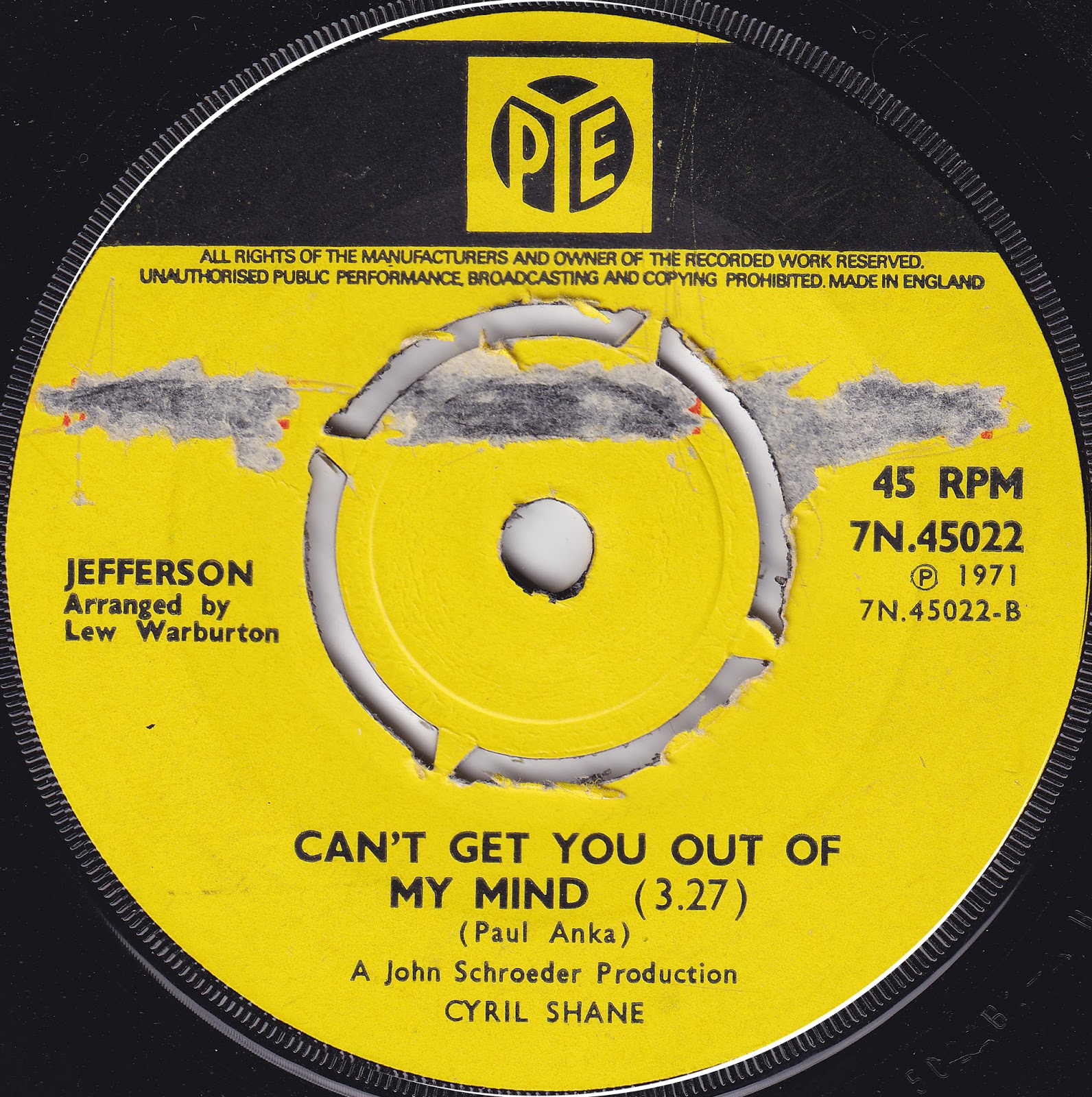 Left and to the Back Reupload Jefferson Spider/ Can't Get You Out