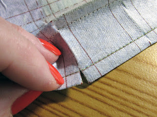 clipping the middle scrap grid interfacing