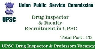 upsc drug inspector cdsco Job recruitment 2022 Notification Application Form Registration