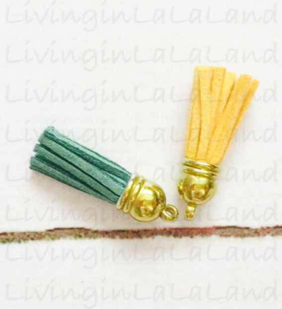 Craft Chameleon Blog DIY Gold Capped Tassels