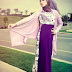 Desain Baju Muslim Batik Kombinasi Polos