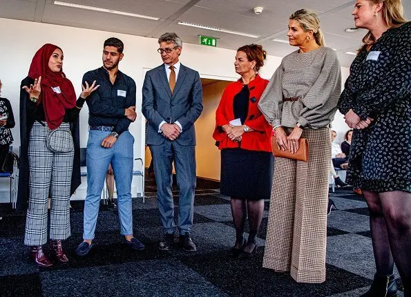 Queen Maxima wore Natan top and trousers from Fall Winter Collection. Queen Maxima's outfit is by Belgian fashion house Natan