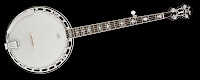Beyaz renkli banjo çalgısı