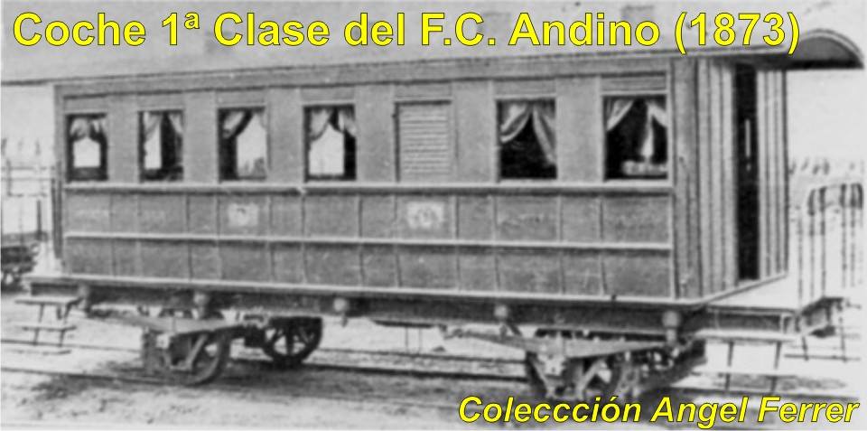 1873- FFCC ANDINO - Coche de primera clase.