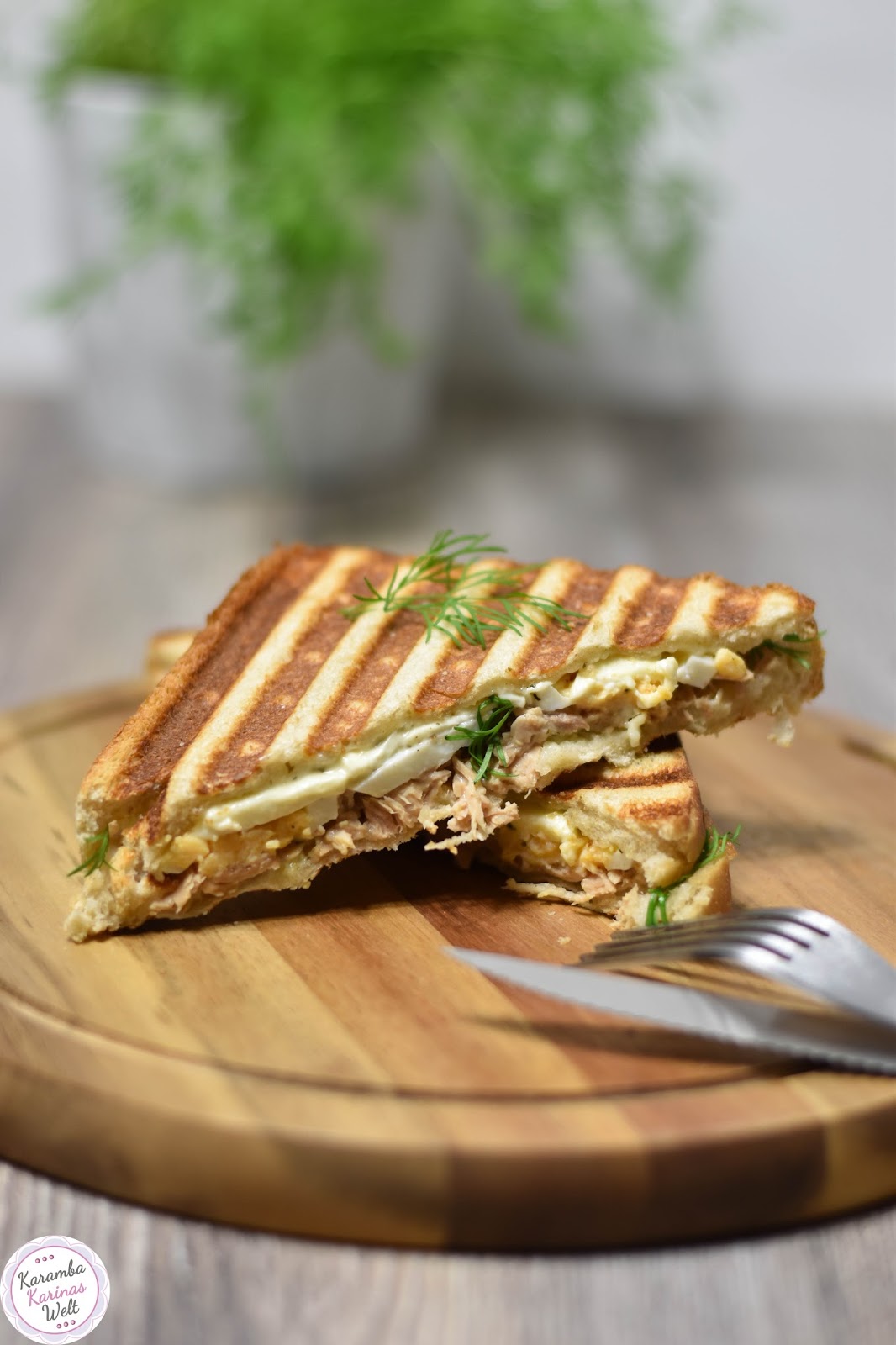 KarambaKarina&amp;#39;s Welt: Gegrilltes Thunfisch-Sandwich mit Feta
