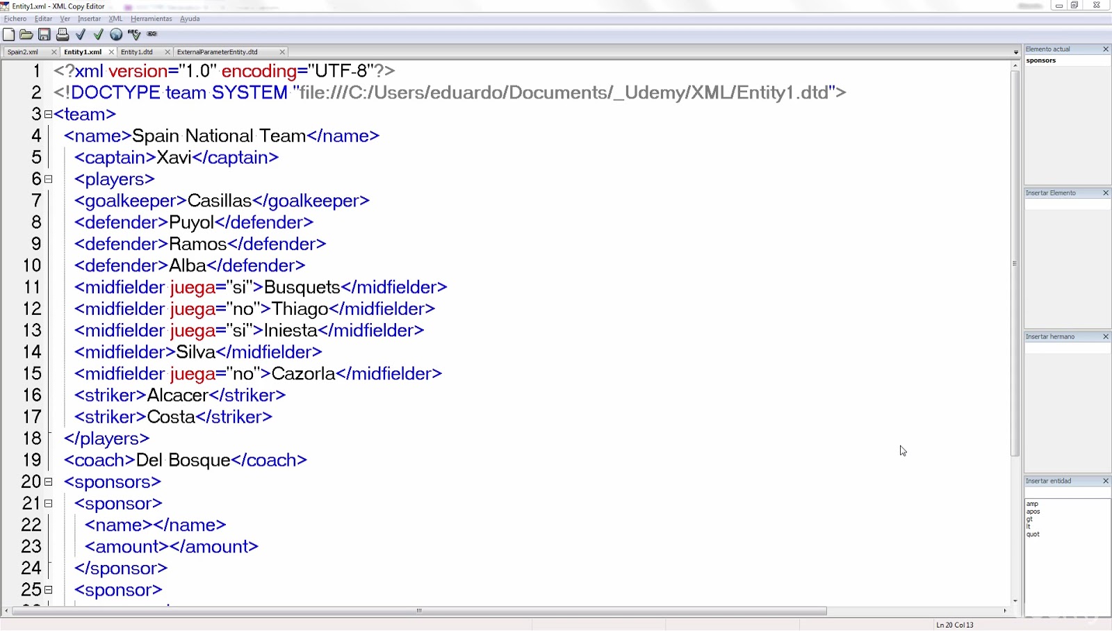 Curso Tutorial práctico de XML: Crea y Valida Documentos XML Curso Tutorial práctico de XML: Crea y Valida Documentos XML