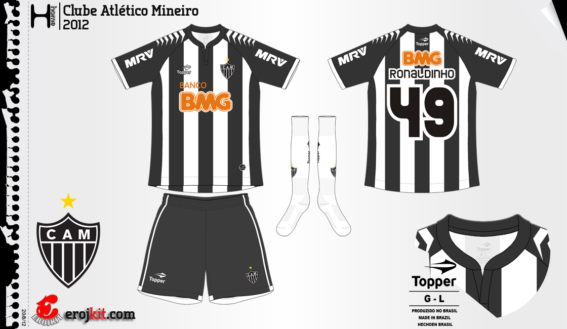 Camisa Dryworld Atlético Mineiro Treino 2016 Atleta Kit Design By Eroj 2012 Atletico Mg Home E Away