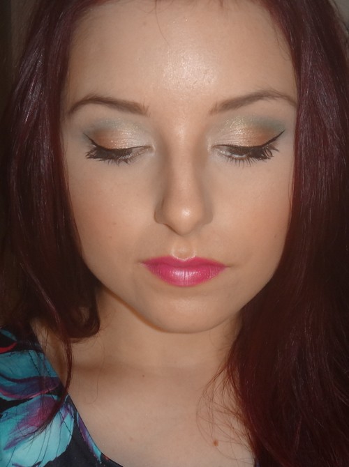 Beauty For Thought: Rosegold & Mossy Green Eyes //Spring FOTD