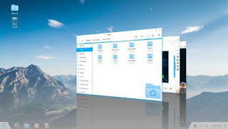 Tampilan WIndows Switcher pada Zorin OS Tampilan WIndows Switcher pada Zorin OS
