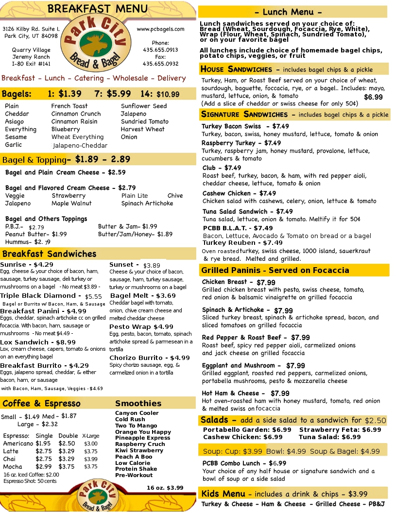 Park City Bagel Blog