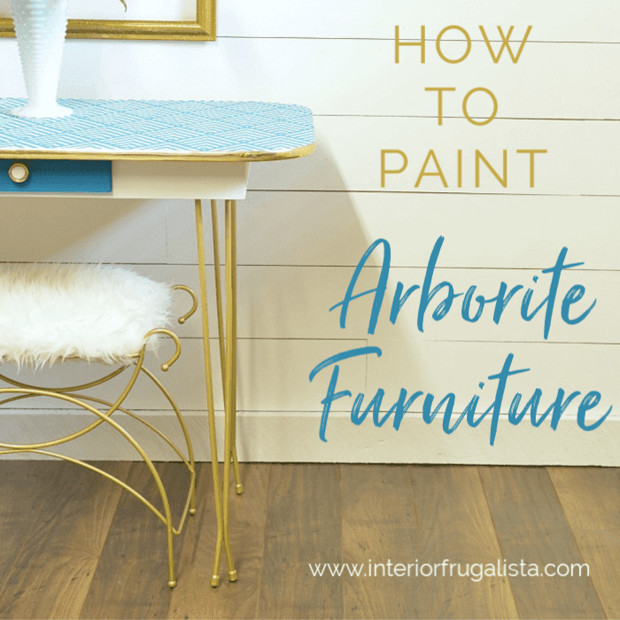 How To Paint Arborite Retro Dining Tables The Interior Frugalista