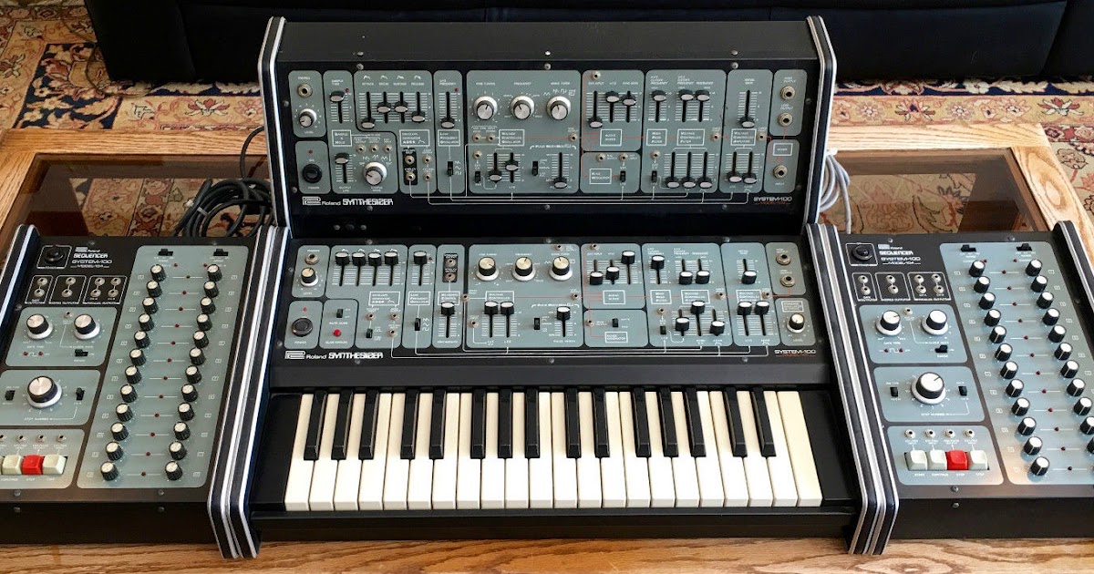 MATRIXSYNTH Roland System 100 with keyboard, expander, two sequencers