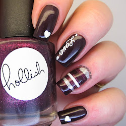 i love you nail designs 3