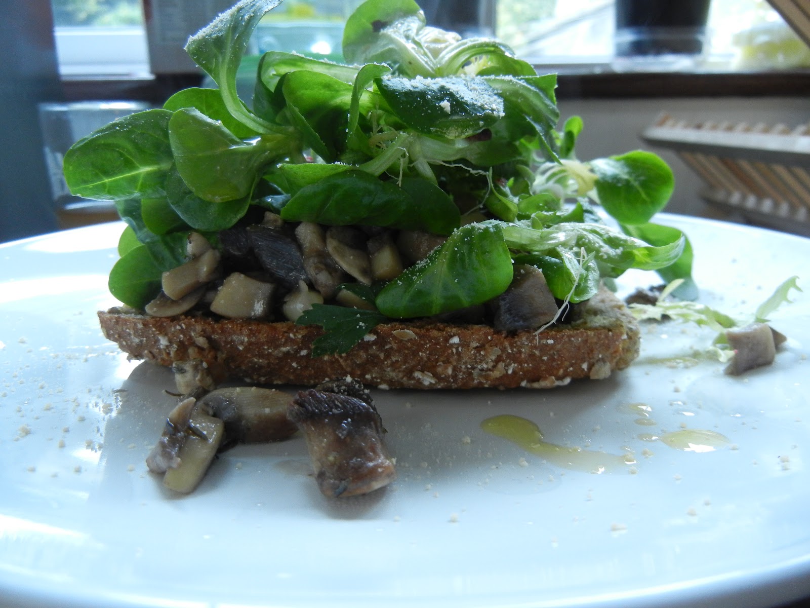 Oven Lovin' Mixed Mushrooms on Toast